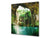 Paraschizzi cucina vetro – Paraschizzi vetro temperato – Paraschizzi con foto BS20 Serie mare: Waterfall Lake 2