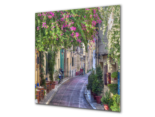 Tempered glass Cooker backsplash BS16 Waterfall landscapes Series: Street Of Venice 1