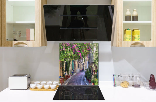 Tempered glass Cooker backsplash BS16 Waterfall landscapes Series: Street Of Venice 1