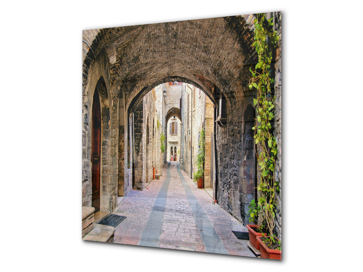 Tempered glass Cooker backsplash BS16 Waterfall landscapes Series: Street Of Venice 2