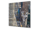 Soporte de vidrio - Placa para salpicaduras de fregadero ; Serie ciudades BS25  Panorama de la ciudad 2