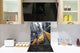 Glasrückwand mit atemberaubendem Aufdruck – Küchenwandpaneele aus gehärtetem Glas BS25 Serie Städte:  Usa Cars 1