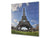 Soporte de vidrio - Placa para salpicaduras de fregadero ; Serie ciudades BS25  Torre Eiffel de París 1