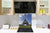 Soporte de vidrio - Placa para salpicaduras de fregadero ; Serie ciudades BS25  Torre Eiffel de París 1
