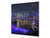 Magnifico paraschizzi in vetro stampato – Pannello in vetro temperato da cucina BS24 Serie ponti:  Ponte della città notturna