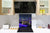 Tempered glass kitchen wall panel BS24 Bridges Series: Night City Bridge