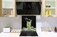 Aufkantung aus Hartglas – Glasrückwand – Rückwand für Küche und Bad BS09 Serie Wasserspritzer:  Lime Mojito Drink