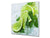 Aufkantung aus Hartglas – Glasrückwand – Rückwand für Küche und Bad BS09 Serie Wasserspritzer:  Lime Ice Cubes