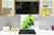 Aufkantung aus Hartglas – Glasrückwand – Rückwand für Küche und Bad BS09 Serie Wasserspritzer:  Lime Ice Cubes
