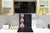 Paraschizzi vetro rinforzato – Paraspruzzi artistico stampato su vetro BS04 Serie soffioni e fiori  : Orchidea Di Bambù