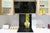 Paraschizzi vetro rinforzato – Paraspruzzi artistico stampato su vetro BS04 Serie soffioni e fiori  : Orchidea gialla
