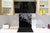 Aufkantung aus Hartglas – Glasrückwand – Rückwand für Küche und Bad BS18 Serie Eiswürfel:  Diamonds Black Background 2