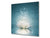Paraschizzi vetro rinforzato – Paraspruzzi artistico stampato su vetro BS04 Serie soffioni e fiori  : Giglio d'acqua splendente 1