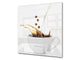 Printed Tempered glass wall art BS05A Coffee A Series: Spilled Coffee Beans 5