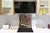 Arte de pared de vidrio templado impreso BS13 Varias series: Especias en cucharas