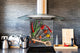 Arte murale stampata su vetro temperato – Paraschizzi in vetro da cucina BS13 Varie: Spezie sui cucchiai