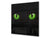 Diseño de vidrio de arte splashback de vidrio impreso BS21A Animals A Series:  Ojos de gato verdes