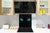 Diseño de vidrio de arte splashback de vidrio impreso BS21A Animals A Series:  Ojos de un gato turquesa
