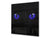 Diseño de vidrio de arte splashback de vidrio impreso BS21A Animals A Series:  Gato con ojos azules