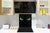 Diseño de vidrio de arte splashback de vidrio impreso BS21A Animals A Series:  Ojos  verdes de gato