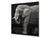 Paraschizzi vetro rinforzato – Paraspruzzi artistico stampato su vetro BS21B Serie animali B:  Elefante in bianco e nero 7