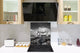 Décoration murale imprimée sur verre de sécurité – Antiprojections en verre cuisine BS21B Série animaux B  Cheval gris