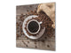 Printed Tempered glass wall art BS05A Coffee A Series: Spilled Coffee 1
