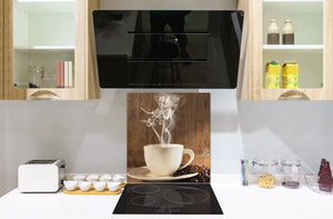 Printed Tempered glass wall art BS05A Coffee A Series: Coffee Cup 2