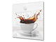 Antiprojections en verre cuisine BS05A Série café A: Cubes de sucre de café 1