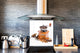 Arte murale stampata su vetro temperato – Paraschizzi in vetro da cucina BS05B Serie caffè B: Coffee Grinder 1