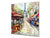 Soporte de vidrio - Placa para salpicaduras de fregadero ; Serie ciudades BS25  Calle de la ciudad de París