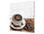 Antiprojections en verre cuisine BS05B Série café B : Grains de café 5
