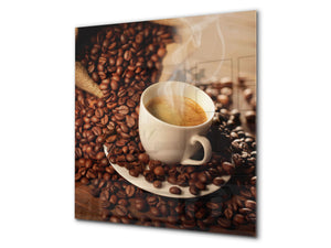 Printed Tempered glass wall art BS05B Coffee B Series: Coffee Beans 6