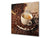 Antiprojections en verre cuisine BS05B Série café B : Grains de café 6