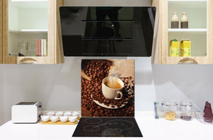 Printed Tempered glass wall art BS05B Coffee B Series: Coffee Beans 6