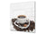 Aufgedrucktes Hartglas-Wandkunstwerk – Glasküchenrückwand BS05B Serie Kaffee B:  Cup With Coffee 1