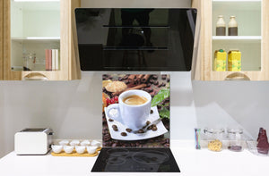 Printed Tempered glass wall art BS05B Coffee B Series: Cup Of Coffee 1