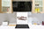Panel de vidrio frente cocina antisalpicaduras de diseño – BS05B Serie café B: Café letras café