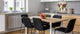 Panel de vidrio frente cocina antisalpicaduras de diseño – BS05B Serie café B: Mapa Mundial del Café