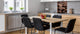 Panel de vidrio frente cocina antisalpicaduras de diseño – BS05B Serie café B: Granos De Café Derramados 8