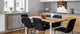 Panel de vidrio frente cocina antisalpicaduras de diseño – BS05B Serie café B: Granos De Café Derramados 9