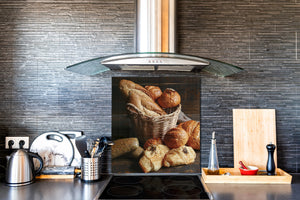 Panel de vidrio para cocina -  Serie panaderias BS22  Pan de trigo Pan 3