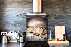 Glass kitchen backsplash BS22 Bakery products Series: Wheat Bread Bread 4