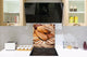 Arte murale stampata su vetro temperato – Paraschizzi in vetro da cucina BS22 Serie pane:  Pane di pane integrale 5
