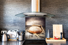 Glass kitchen backsplash BS22 Bakery products Series: Wheat Bread Bread 6