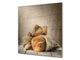 Glass kitchen backsplash BS22 Bakery products Series: Wheat Bread Bread 7