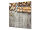 Arte murale stampata su vetro temperato – Paraschizzi in vetro da cucina BS22 Serie pane:  Pane di grano 9