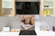 Arte murale stampata su vetro temperato – Paraschizzi in vetro da cucina BS22 Serie pane:  Pane di grano 10