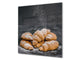 Glass kitchen backsplash BS22 Bakery products Series: Croissant Bread 2