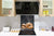 Gehärtete Glasrückwand – Glasrückwand mit aufgedrucktem kunstvollen Design BS22 Serie Backwaren:  Croissant Bread 2